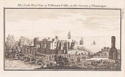 The North West View of St Donat's Castle in the County of Glamorgan