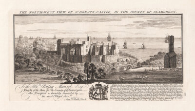 St Donats Castle in the County of Gl;amorganshire 