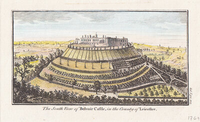 The South view of Belvoir Castle in the County of Leicester 