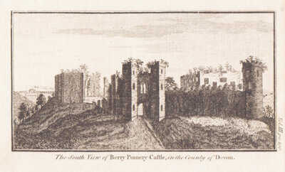 The South View of Berry Pomery Castle in the County of Devon 
