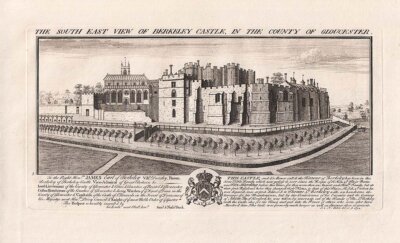 The South East View of Berkeley Castle, in the County of Gloucester.