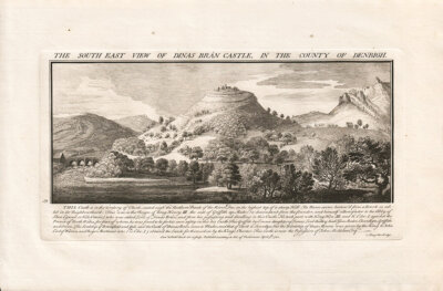 The South East View of Dinas Bran Castle, in the County of Denbigh.