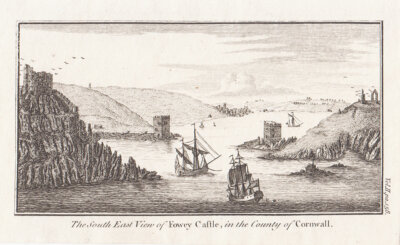 The South East View of Fowey Castle in the Couty of Cornwall.