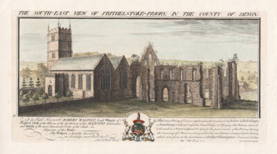 The South East view of Frithelstoke Priory in the County of Devon