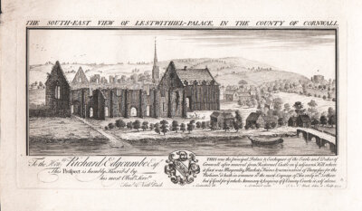 The South East View of Lestwithiel Palace in the County of Cornwall 