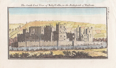 The South East view of Raby Castle in the Bishoprick of Durham 