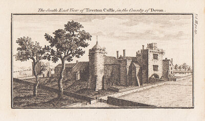 The South East View of Tiverton Castle in the County of Devon 