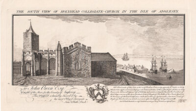 The South view of Holyhead Collegiate Church in the Isle of Anglesey