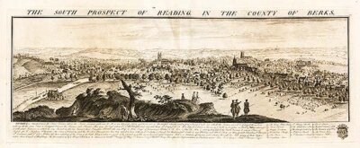 The South Prospect of Reading in the County of Berks