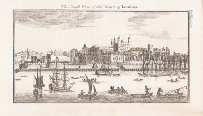 The South View of the Tower of London.