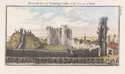 The South View of Tunbridge Castle in the County of Kent 