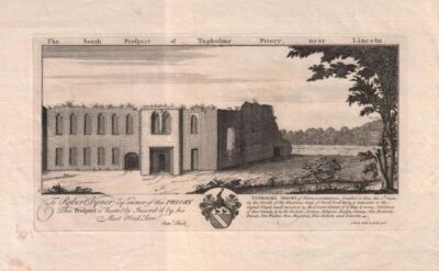 The South Prospect of Tupholme Priory, near Lincoln.