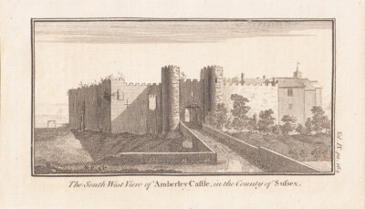 The South West View of Amberley Castle in the County of Sussex.