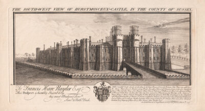 The South West View of Hurstmonceux Castle in the County of Sussex