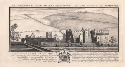 The South West View of Lantphey Court in the County of Pembroke