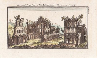 The South West View of Wenlock Abbey in the County of Shropshire 