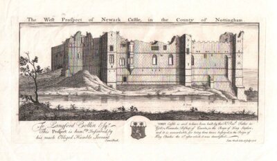 The West Prospect of Newark Castle, in the County of Nottingham.