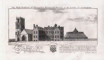 The West Prospect of Thurgarton Priory near Newark in the County of Nottingham