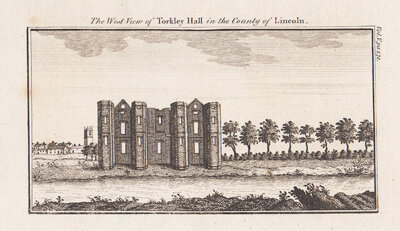 The West View of Torkley Hall in the County of Lincoln