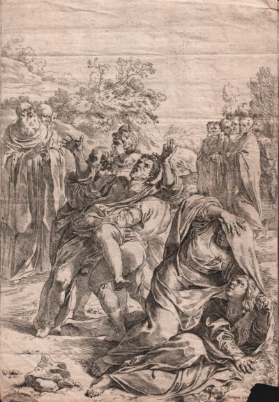 St Benedict Exorcising a Demon