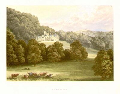 Philiphaugh near Selkirk  (antique print)