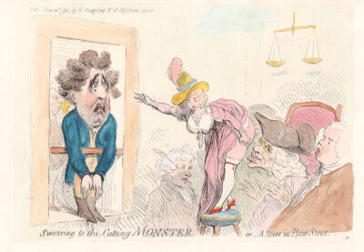 Gillray - Swearing to the Cutting Monster 