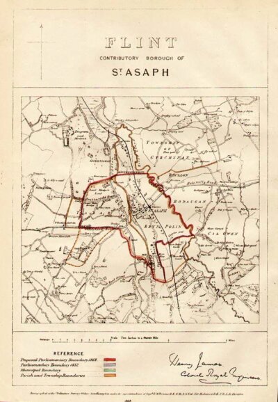 St Asaph Parliamentary Boundary 1868