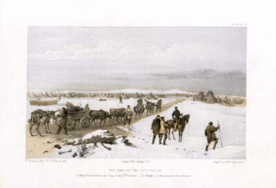 The Camp of the 1st Division - Looking North towards the Camp of the 2nd Division  The heights of Inkerman in the distance