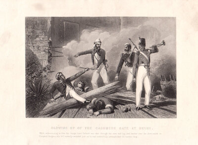 Blowing up of the Cashmere Gate at Delhi
