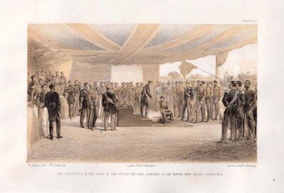 The Investiture of the Order of the Bath at the Head Quarters of the British Army before Sebastopol