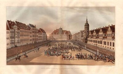 Grand Entry of the Allied Sovereigns into Leipsic  19th October 1813