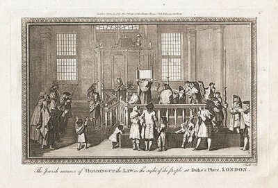 The Jewish manner of Holding Up the Law in the sight of the people at Duk's Place London