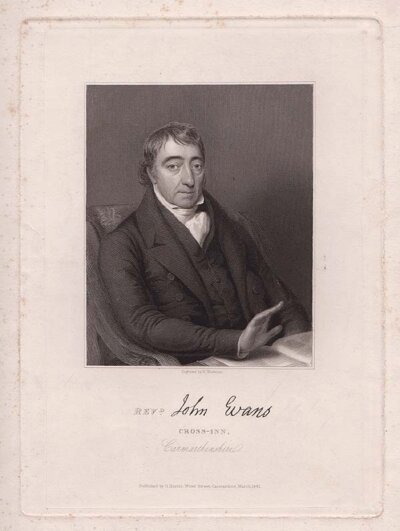 Revd John Evans Cross Inn Carmarthenshire