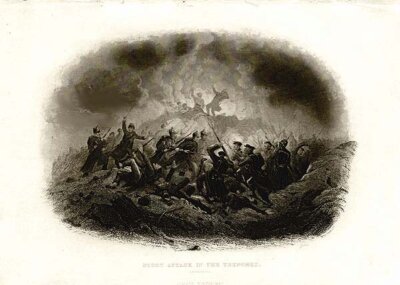 Night Attack in the trenches  Sebastopol