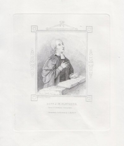 Revd. J.W. Fletcher.  Vicar of Madeley, Shropshire. 