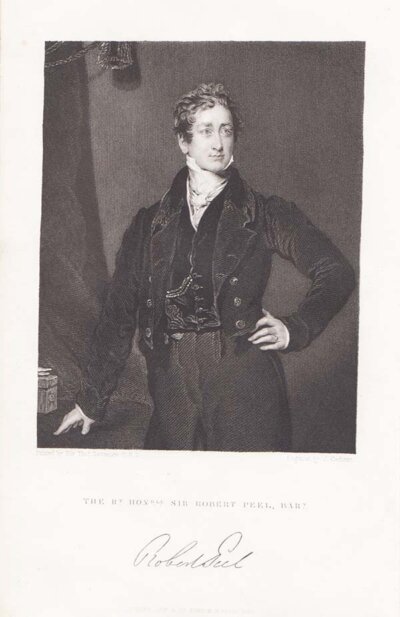 The Rt Honble Sir Robert Peel  Bart