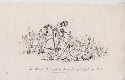 Sir Thomas Picton fell in the thickest of the fight