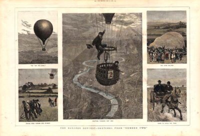 Ballooning  -  The Balloon Contest  -  Sketches from Number Two