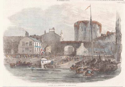 Launch of a Life-Boat at Caernarvon.
