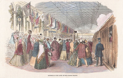 Reception of the Queen at the Chester Station 