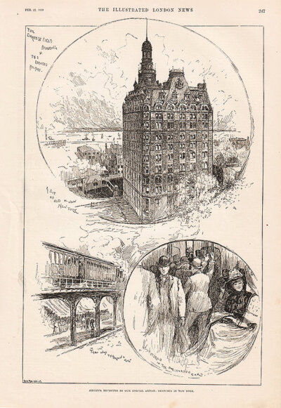 America Revisited by our Special Artist : Sketches in New York