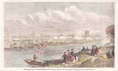 Meeting of the Gloucestershire Agricultural Society on the banks of the Severn at Tewkesbury