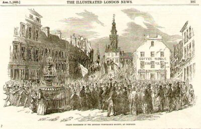 Grand Procession of the Gorbals Temperance Society at Dumfries