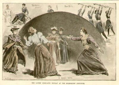 The Ladies Gymnastic Display at the Goldsmith's Institute