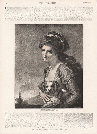 Lady Hamilton  (antique print)