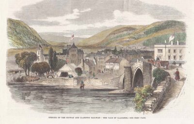 Opening of the Conway and Llanrwst Railway : The Vale of Llanrwst.