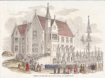 Opening of the New Blue Coat School at Nottingham