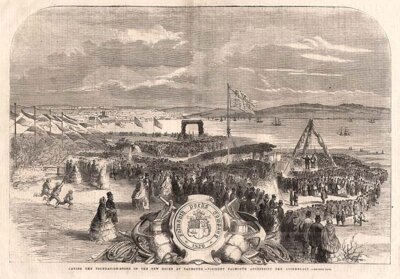 Laying the Foundation Stone of the New Docks at Falmouth..... 