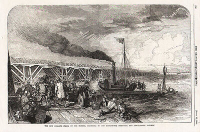 The New Holland Ferry on the Humber belonging to the  Manchester Sheffield and Lincolnshire Railways