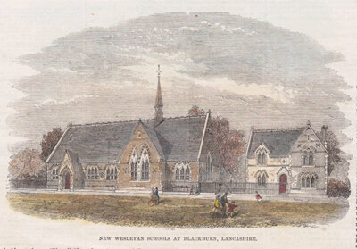 New Wesleyan Schools at Blackburn Lancashire 